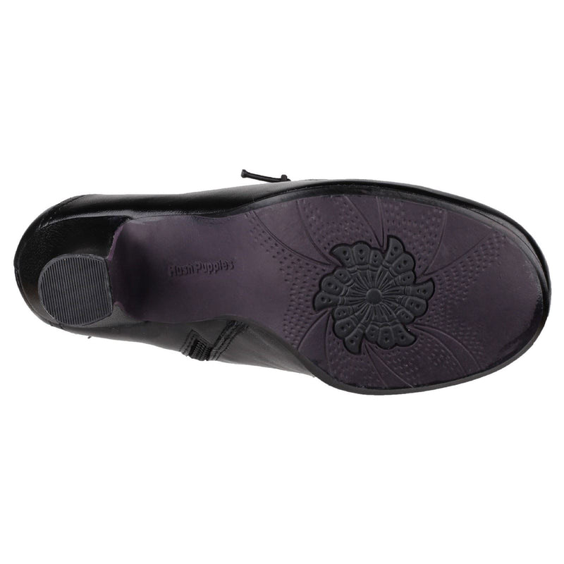 Hush Puppies Vivianna Damenlederstiefel In Schwarz