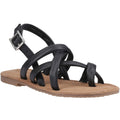 Hush Puppies Hope Damen Sandalen Aus Schwarzem Leder