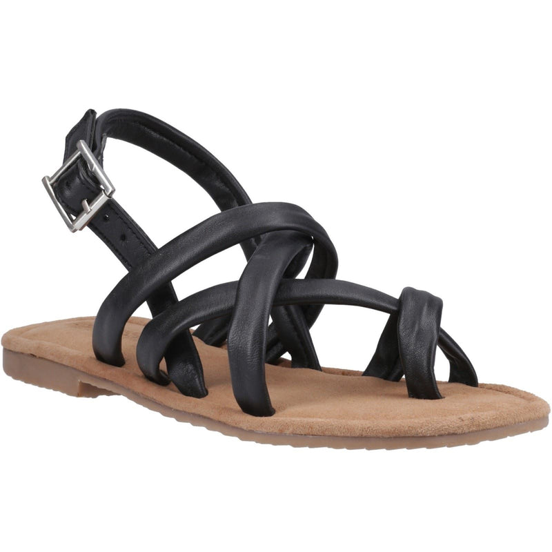 Hush Puppies Hope Damen Sandalen Aus Schwarzem Leder