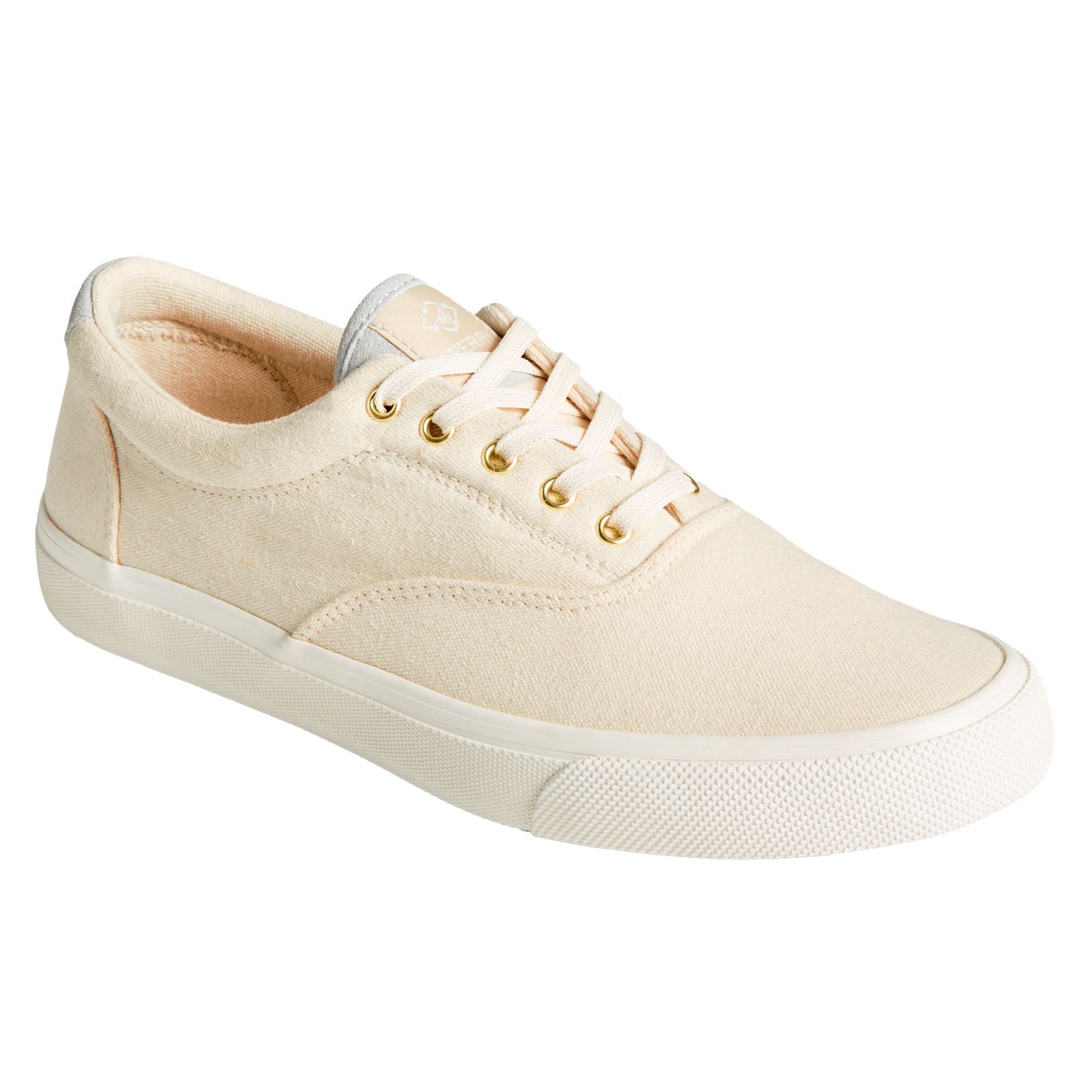 Sperry Men's SeaCycled Striper II CVO Baumwoll-Herren-Natursneakers