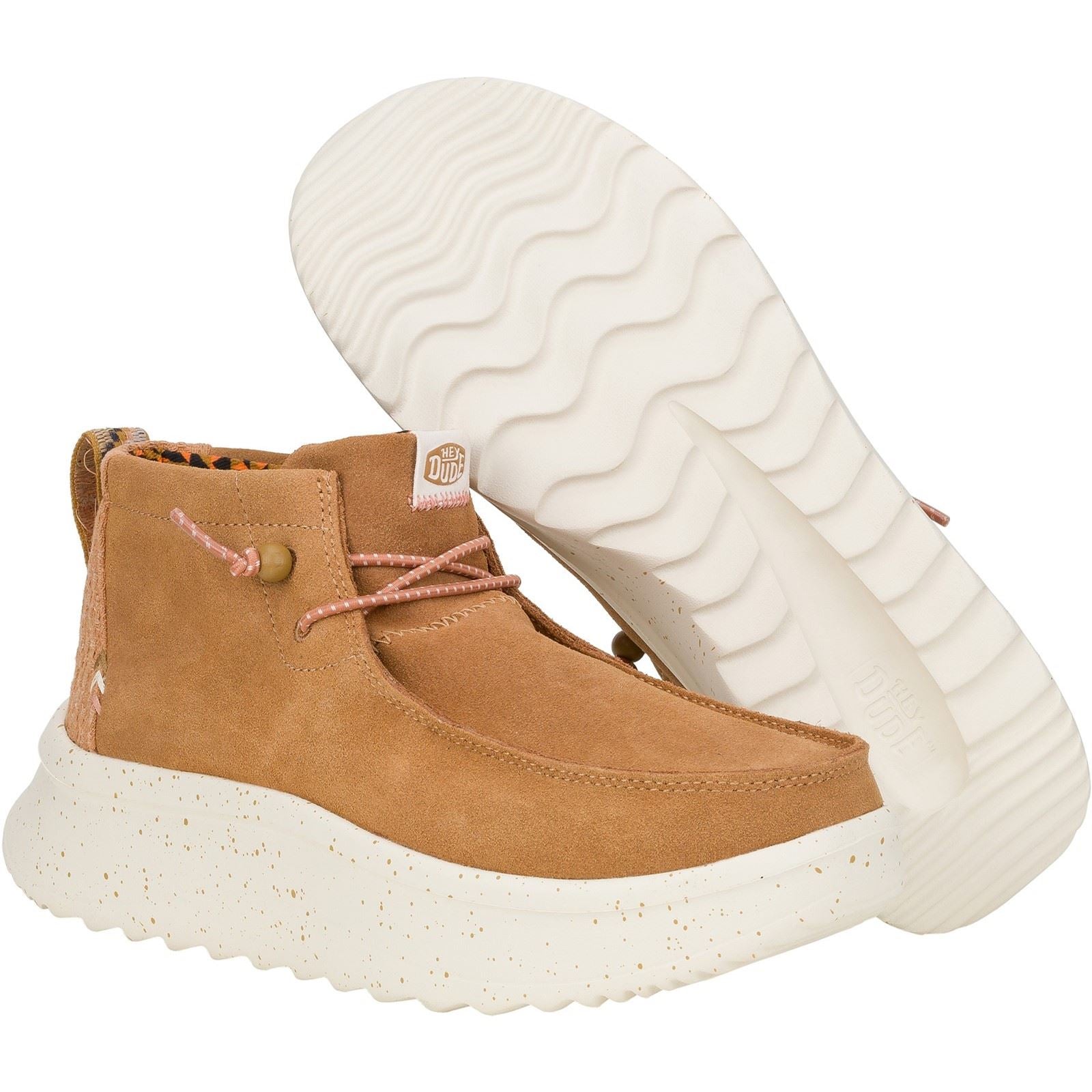 HEYDUDE Wendy Peak Hi Wildleder Damen Kastanienstiefel
