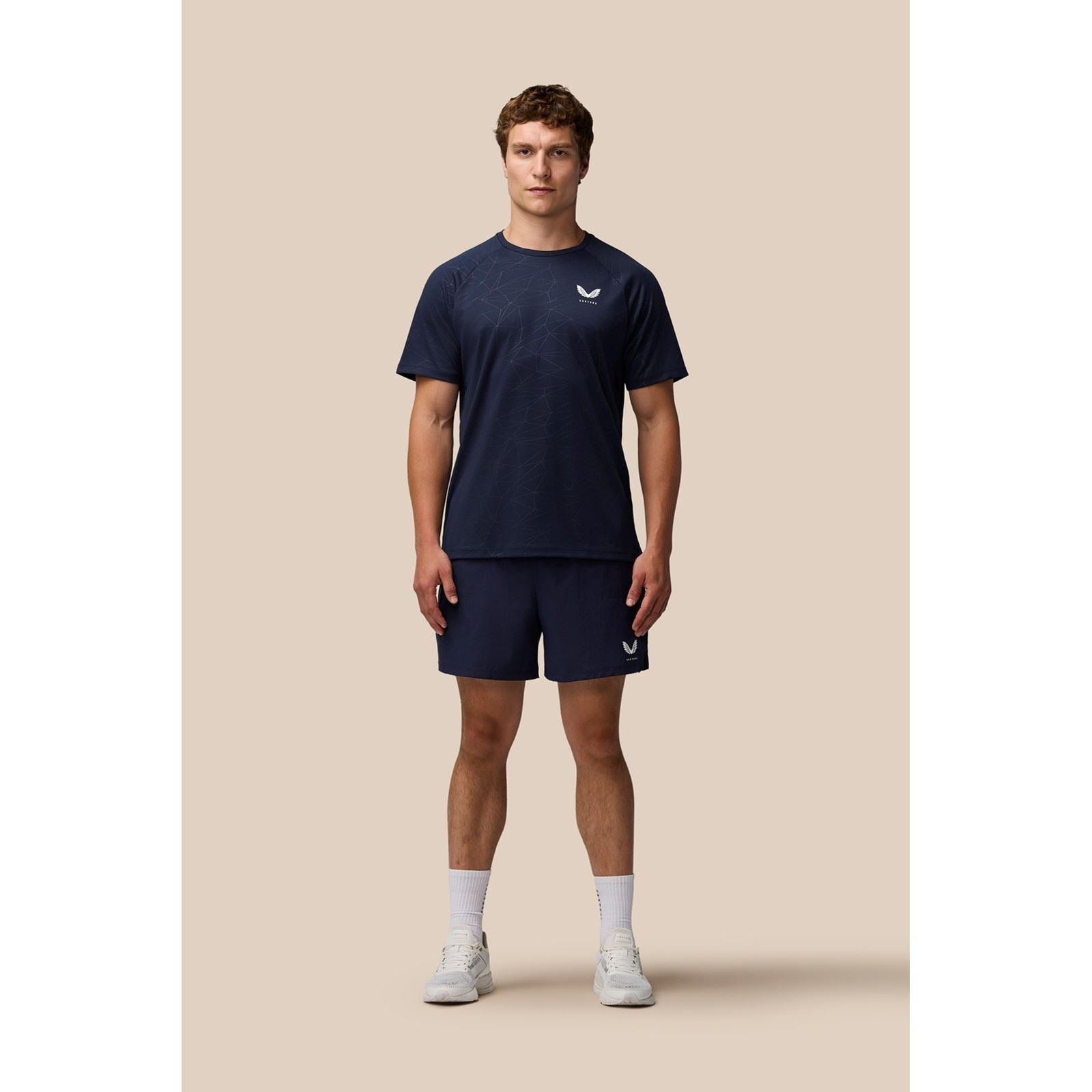 Castore Adapt Training T-Shirt Polyester Herren Blaue Sport-T-Shirts