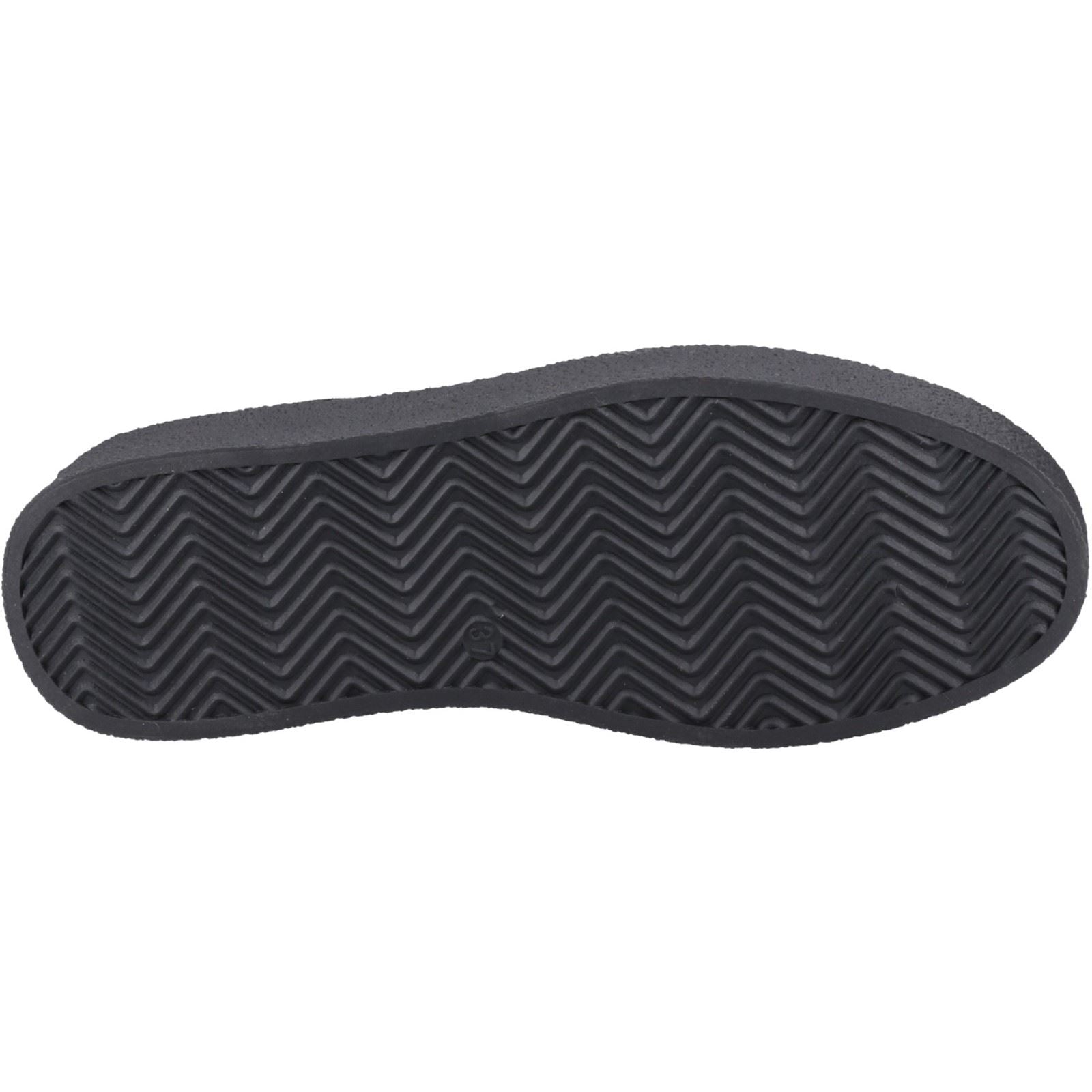 Hush Puppies Bridie Suede Damen Mokassins Aus Schwarzem Leder