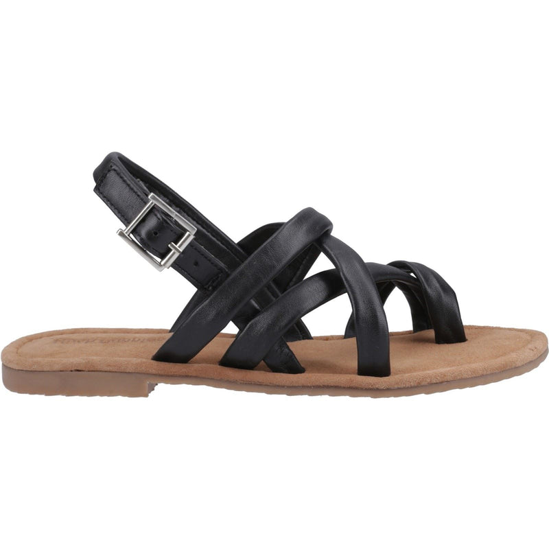Hush Puppies Hope Damen Sandalen Aus Schwarzem Leder