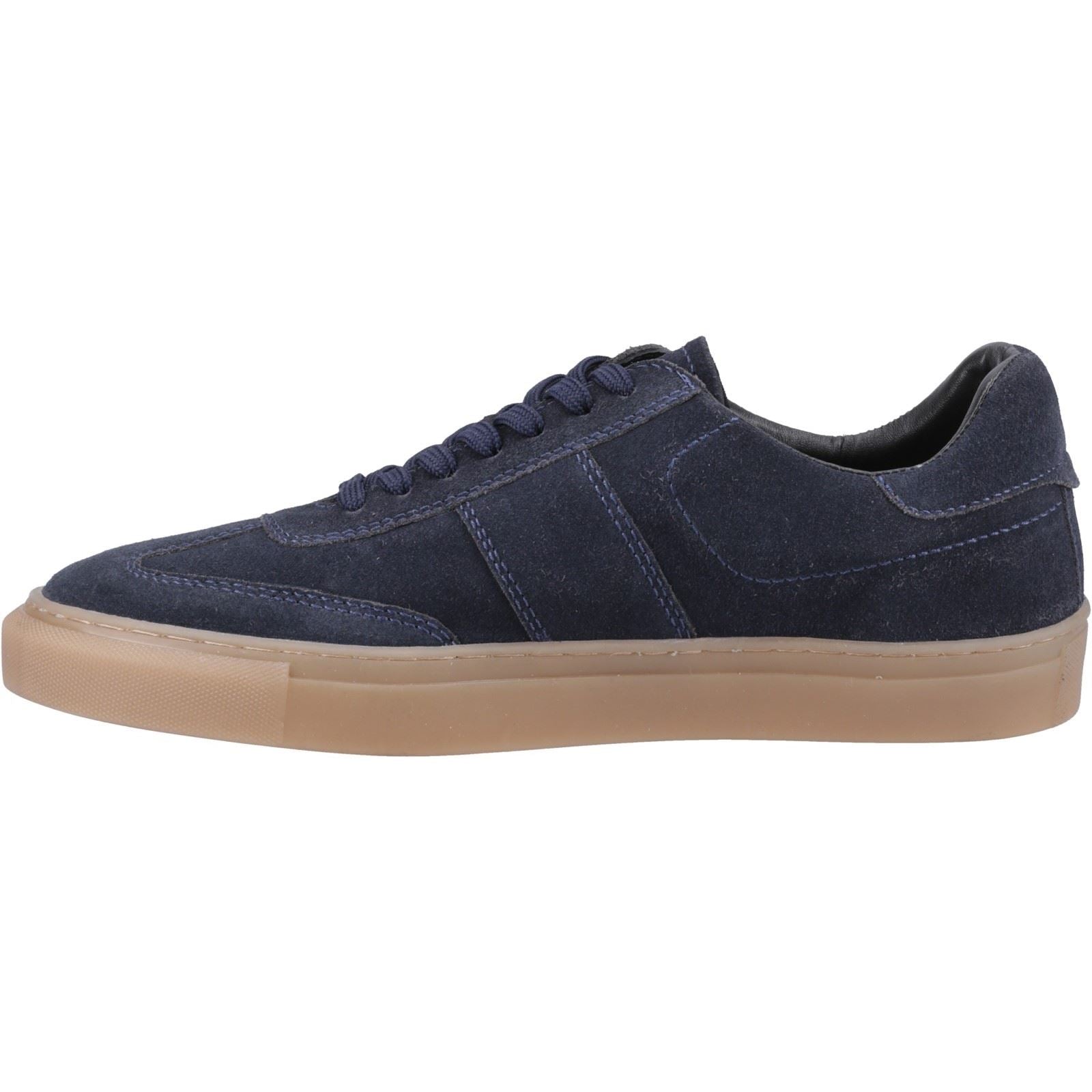 Hush Puppies Riley Herren Wildleder Sneaker In Marineblau Aus Wildleder