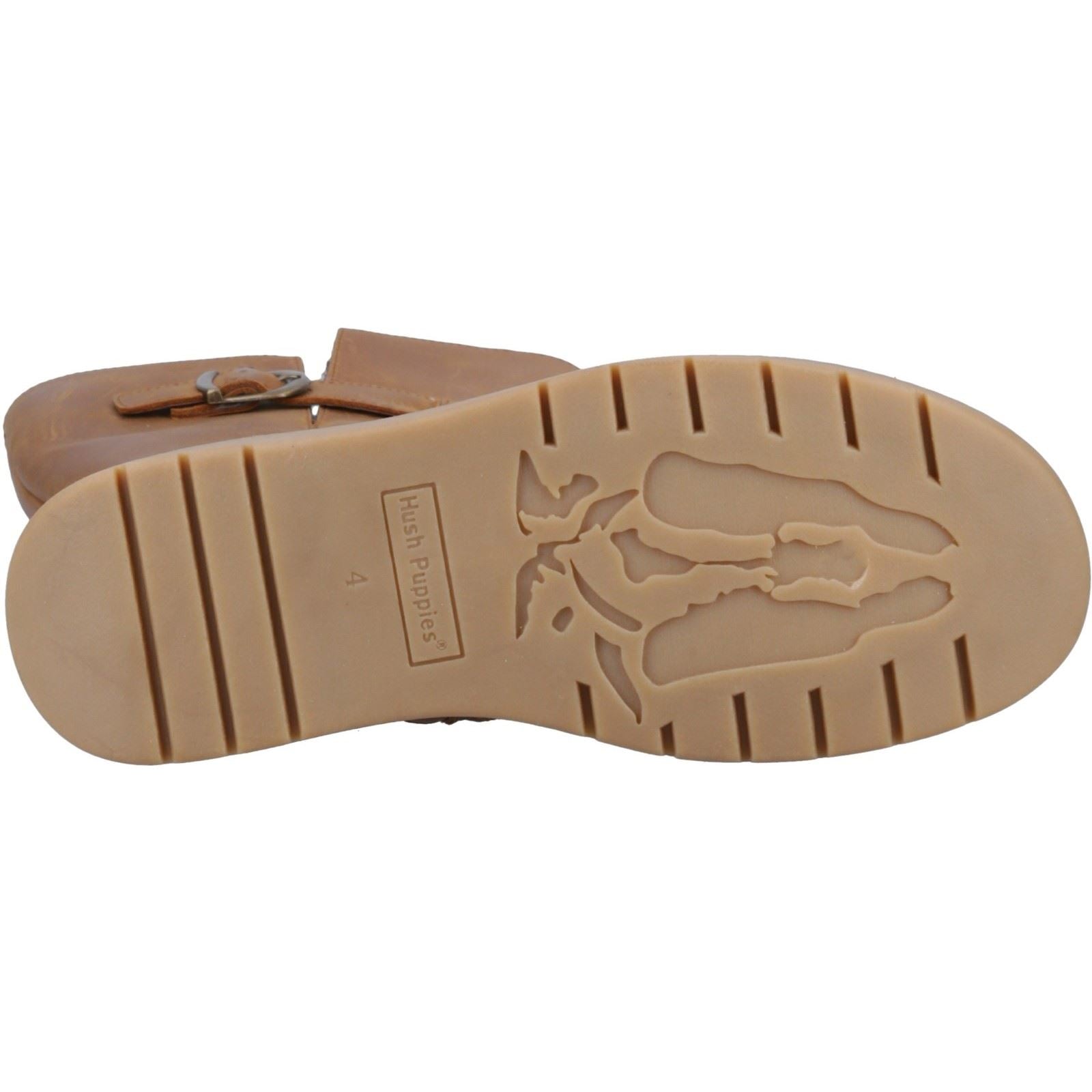 Hush Puppies Luna Leder Damen Tan Stiefel
