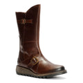Fly London MES 2 Rug Leder Damen Braune Stiefel