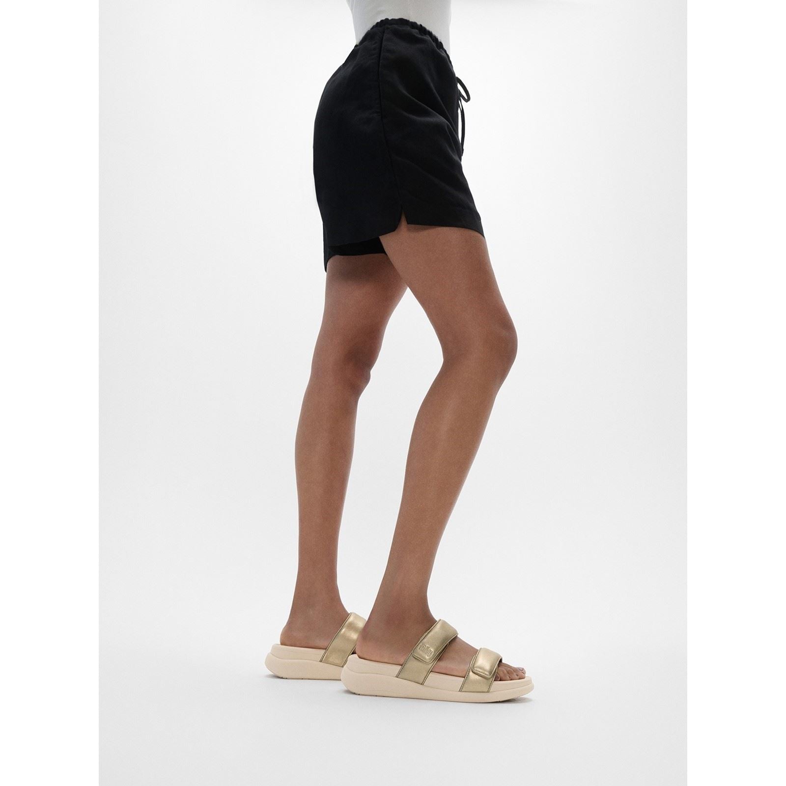 Fitflop F-Mode Go Polyurethan Damen Platino Sandalen