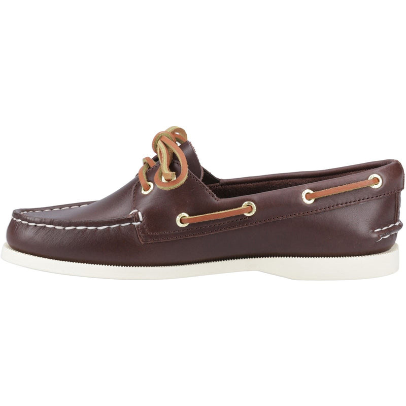 Sperry Authentic 2 Eye Leder Herren Braune Bootsschuhe