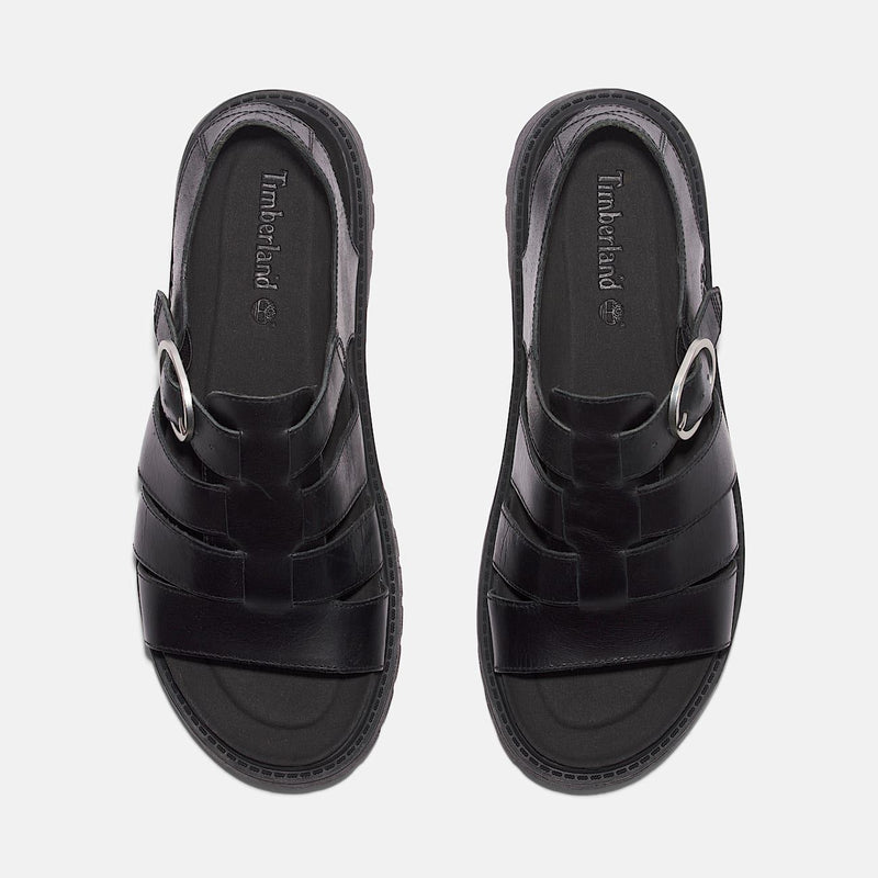 Timberland Clairemont Way Fisherman Damen Sandalen Aus Schwarzem Leder