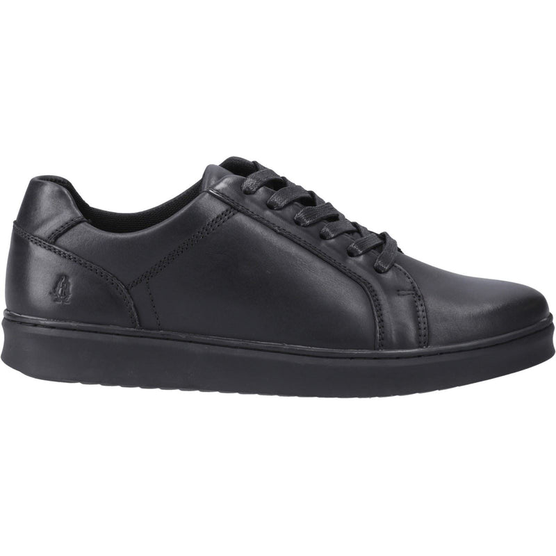 Hush Puppies Madden Herren Schwarz Leder Sneaker