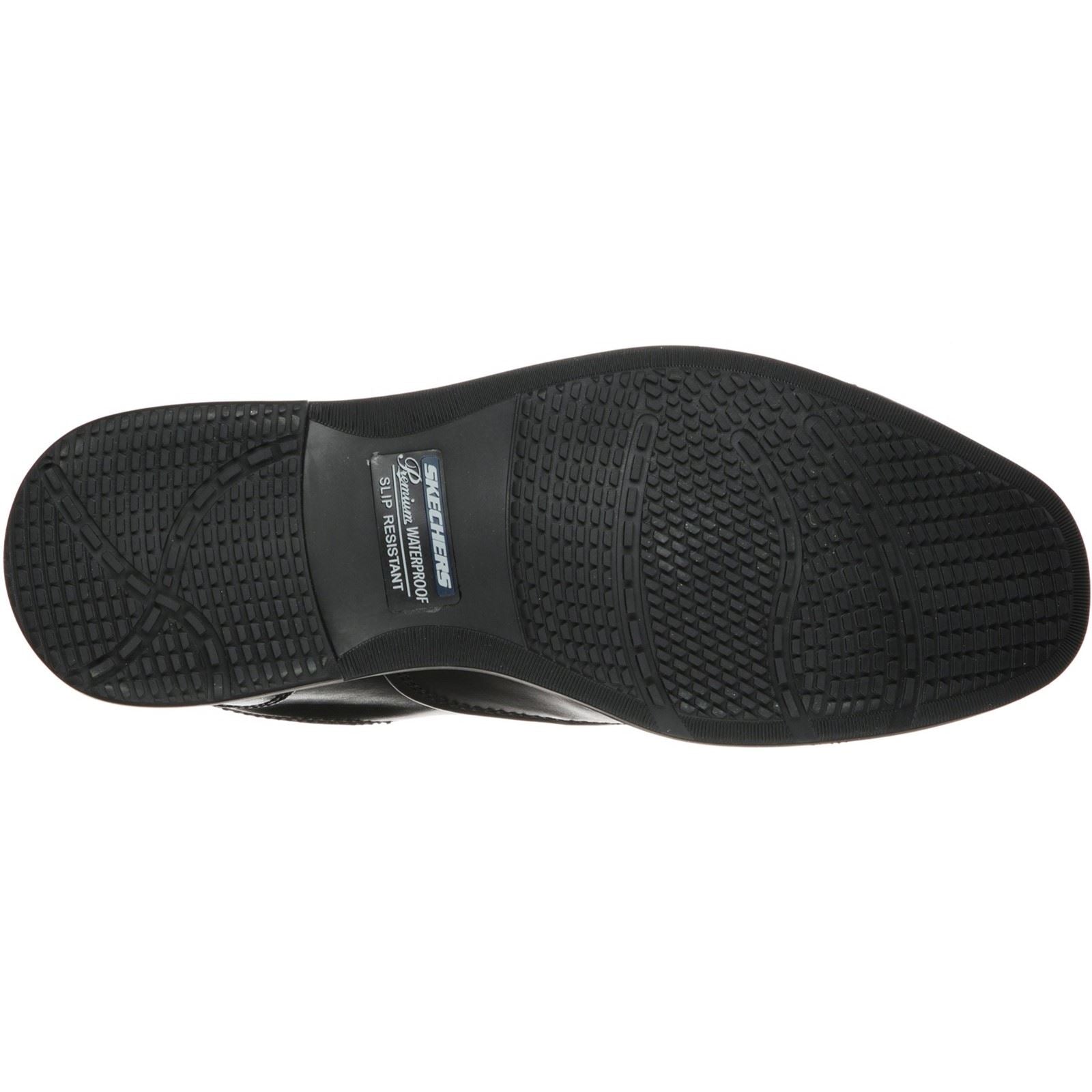 Skechers Dreston Rasmiss Leder Herren Schwarz Schnürschuhe