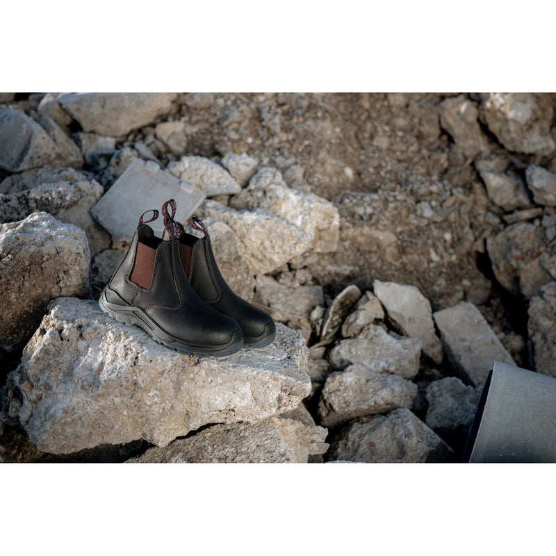 Hard Yakka Banjo Leder Damen Braun Sicherheitsschuhe