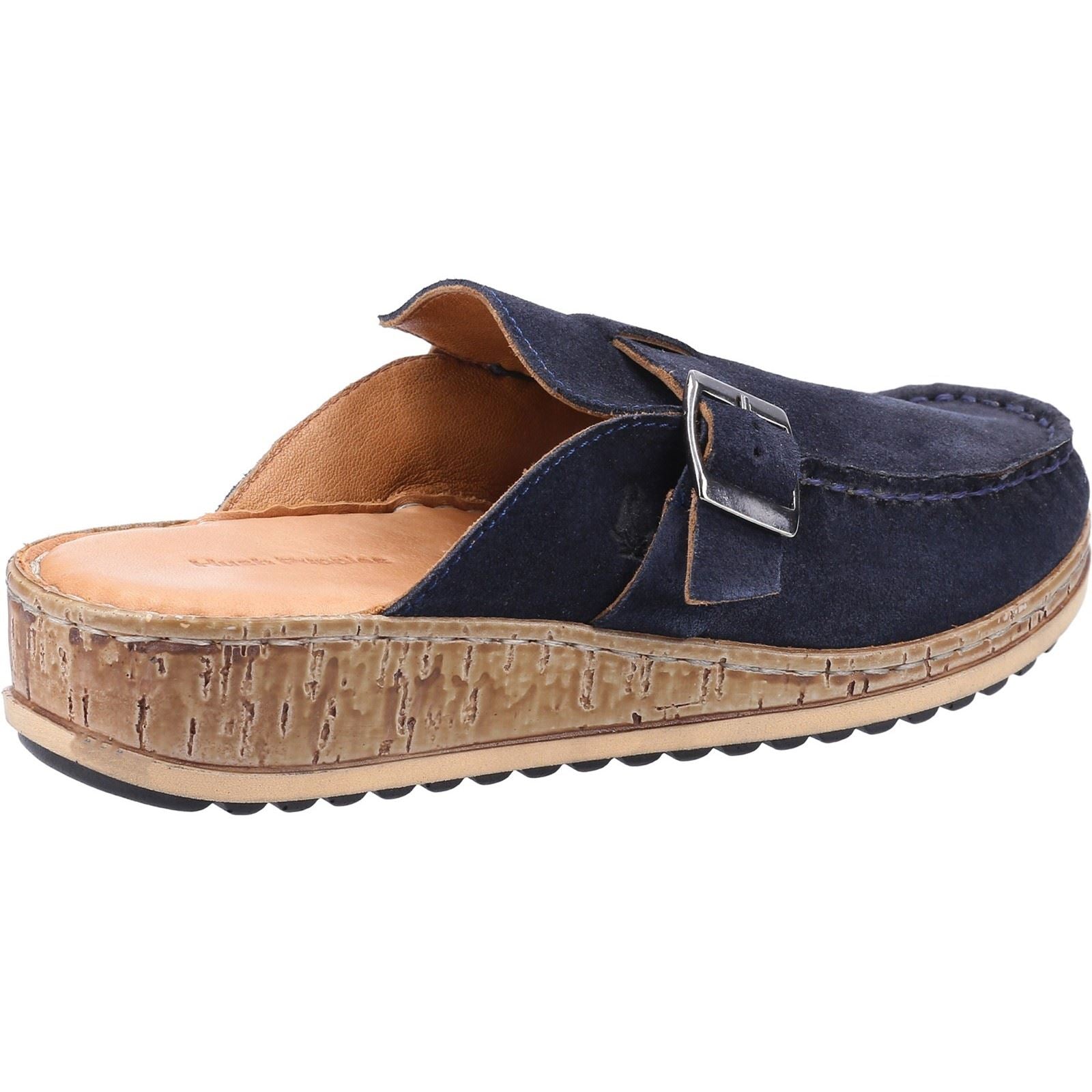 Hush Puppies Sorcha Mule Damen Sandalen Aus Dunkelblauem Wildleder