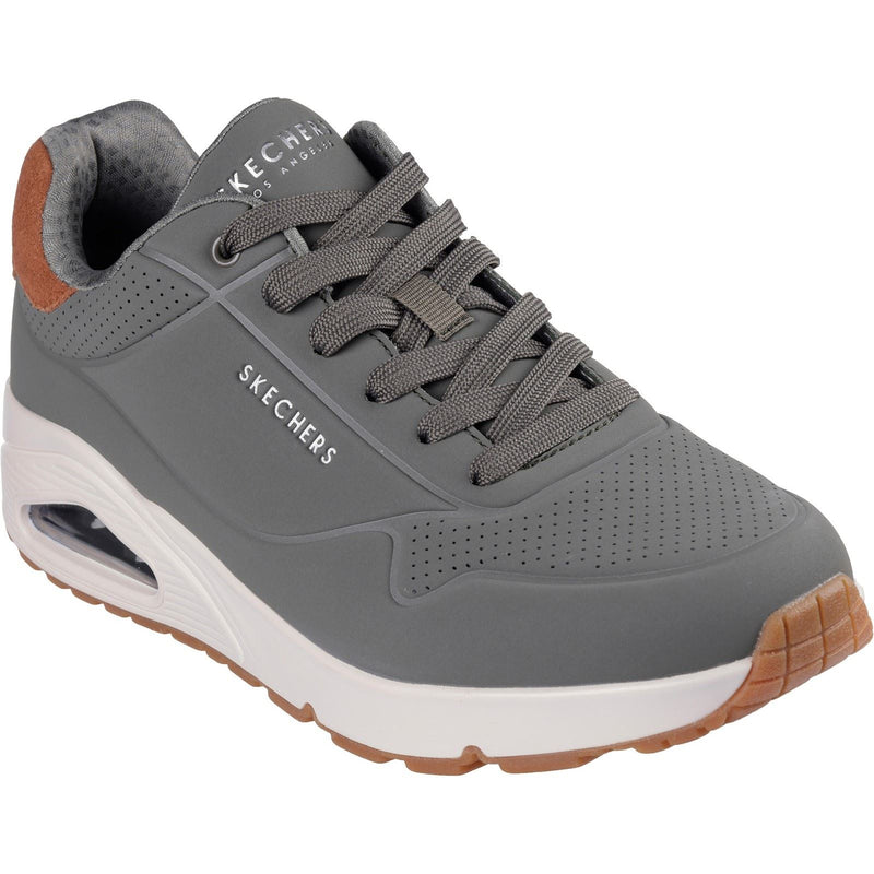 Skechers Uno Suited On Air Synthetische Herren-Oliven-Sneaker