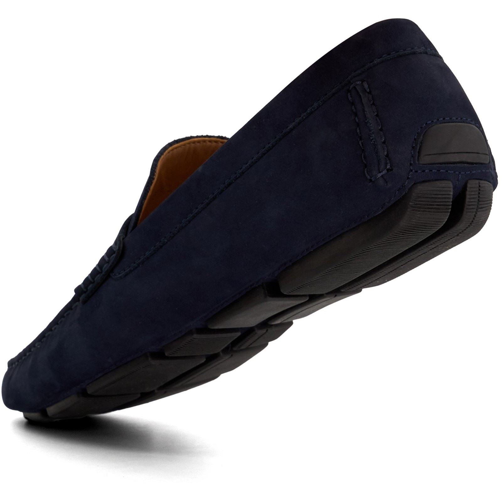 Dune Bradlay Herren Mokassins Aus Wildleder In Blau