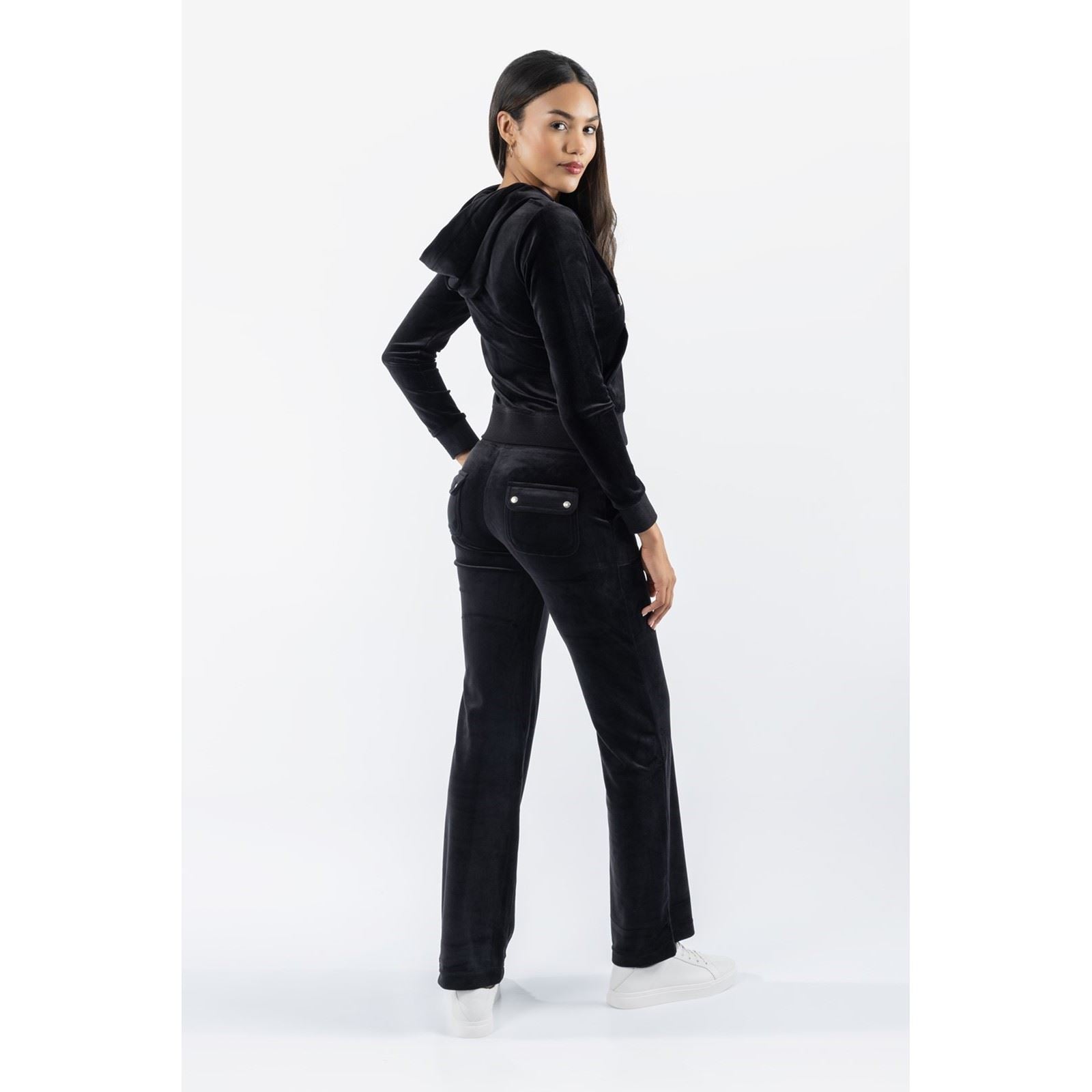Juicy Couture Del Ray Polyester Damen Schwarze Jogger