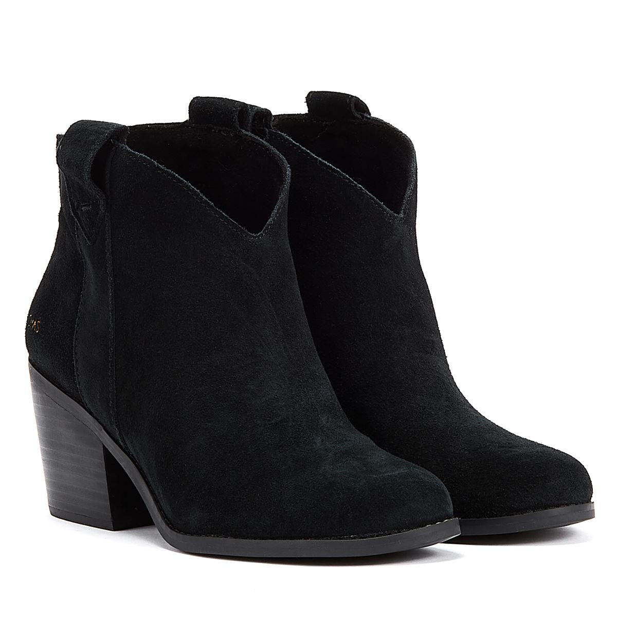 TOMS Constance Wildleder Damenstiefel In Schwarz