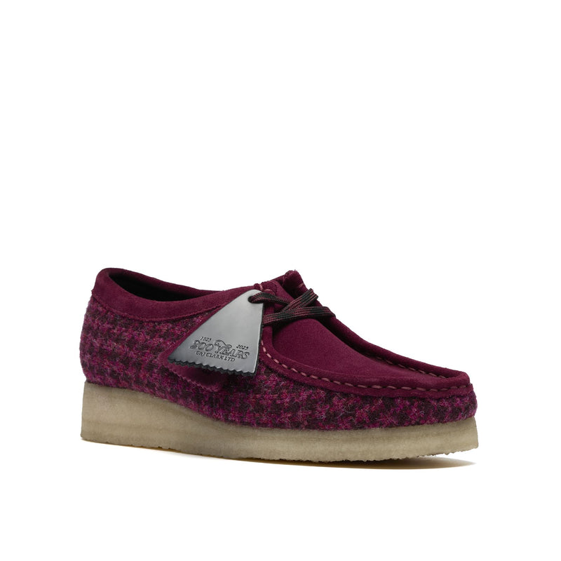 Clarks Originals Wallabee Damen Lila Textilschuhe
