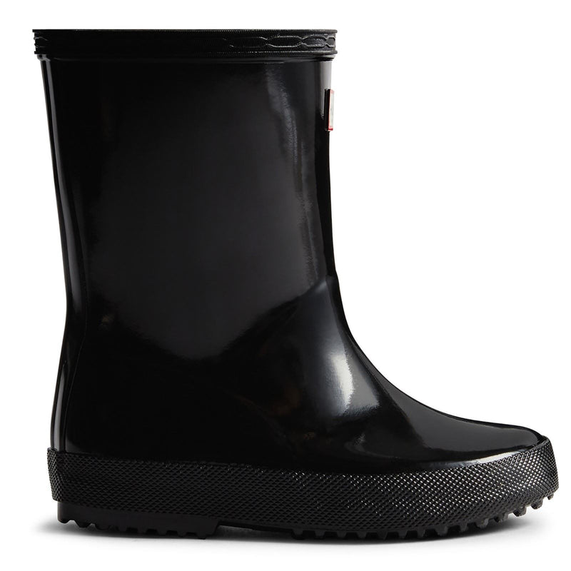 Hunter Kids First Gloss Gummistiefel In Schwarz