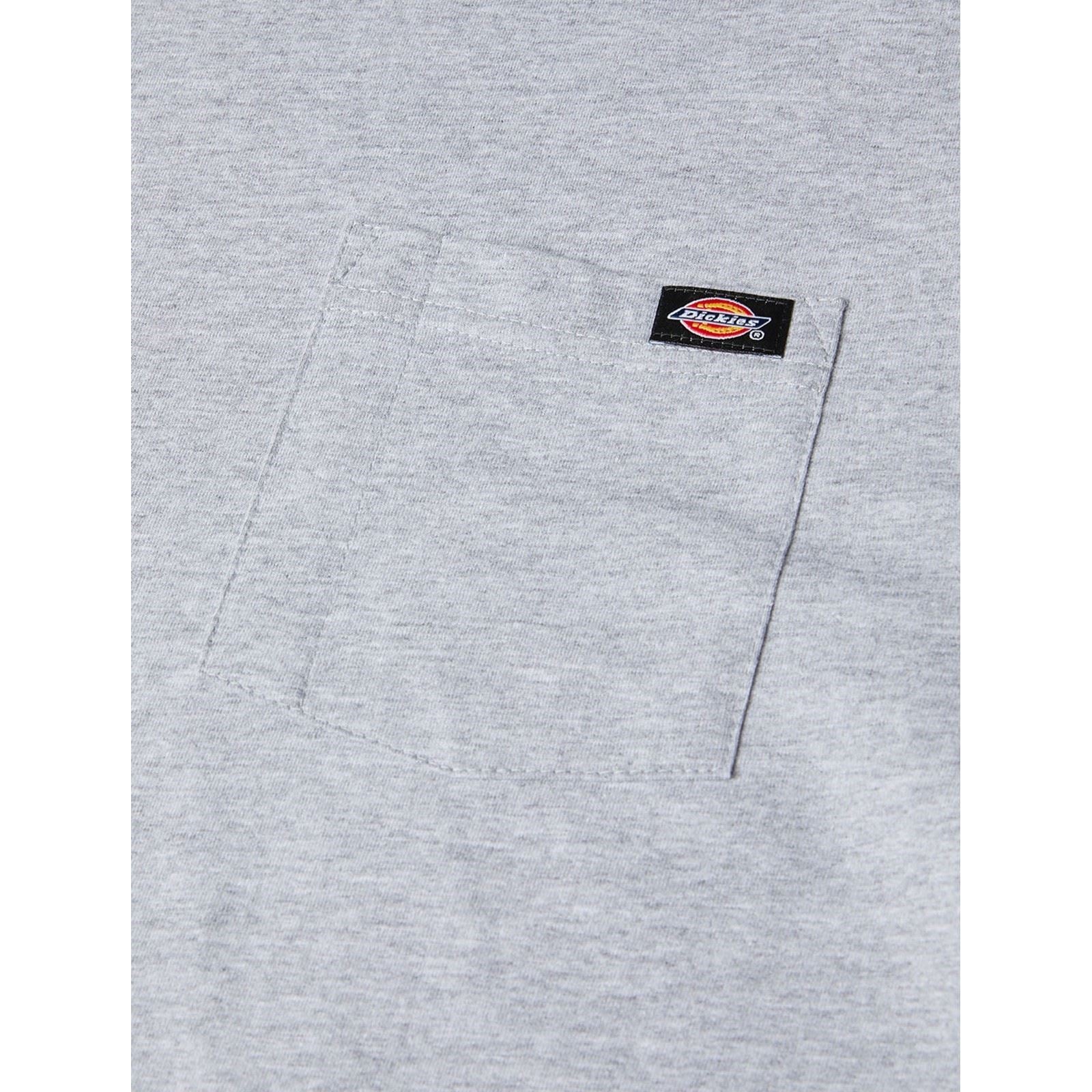 Dickies Pocket Long Sleeve Baumwoll Herren Graues T-Shirt