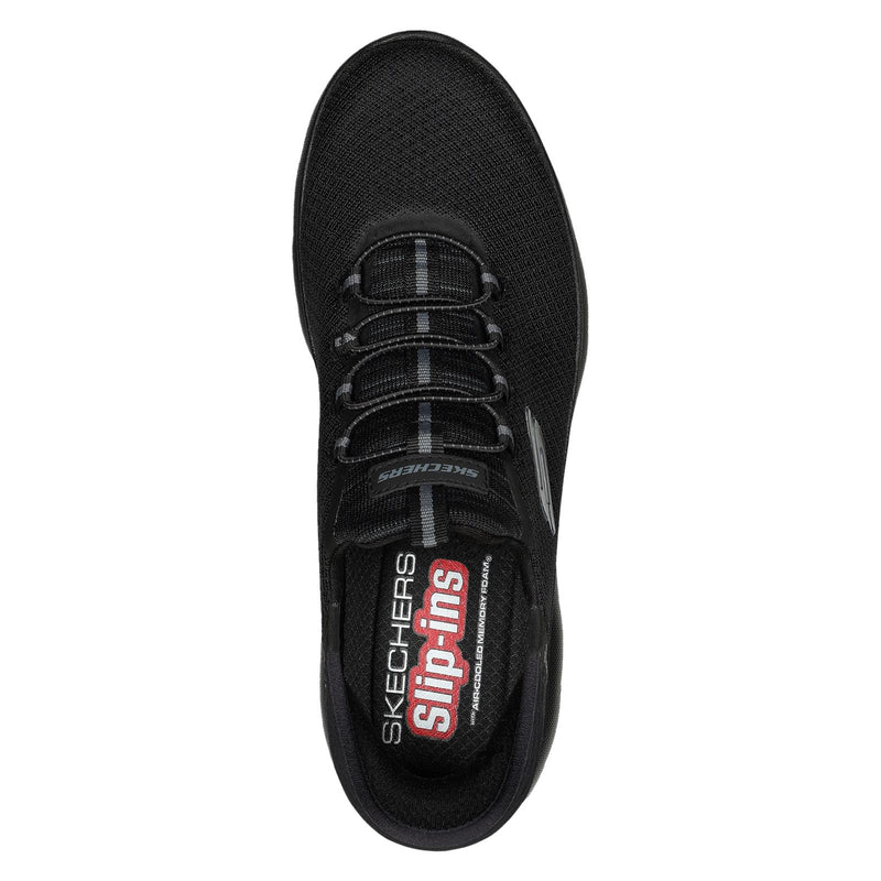 Skechers Slip-ins: Summits - High Range Synthetik Herren Sneaker In Schwarz