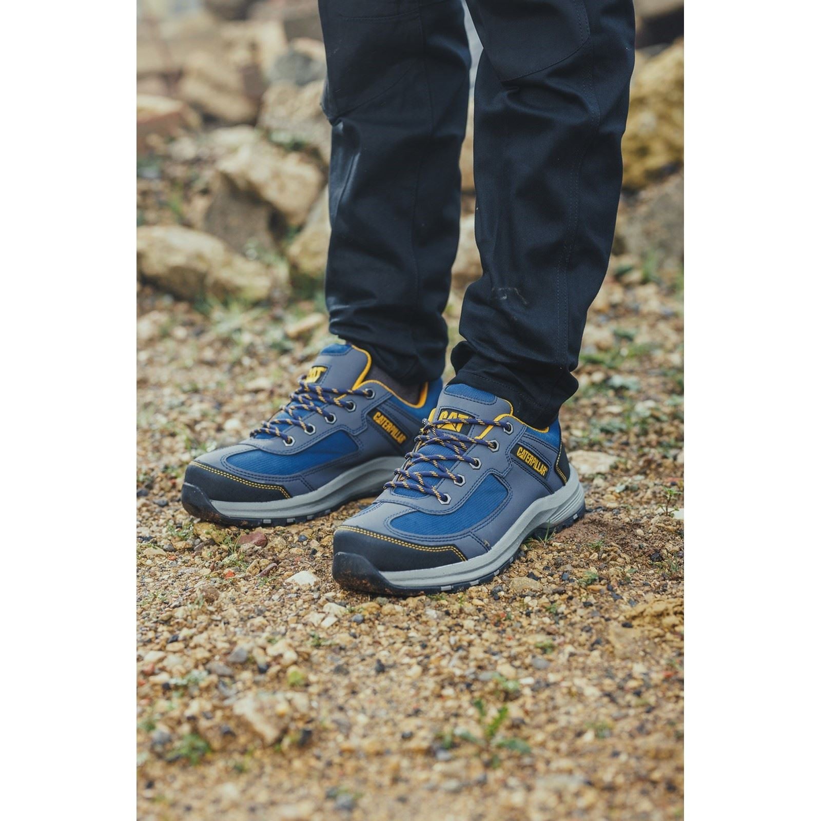 Caterpillar Elmore Low Synthetic Navy Sicherheits-Sneaker