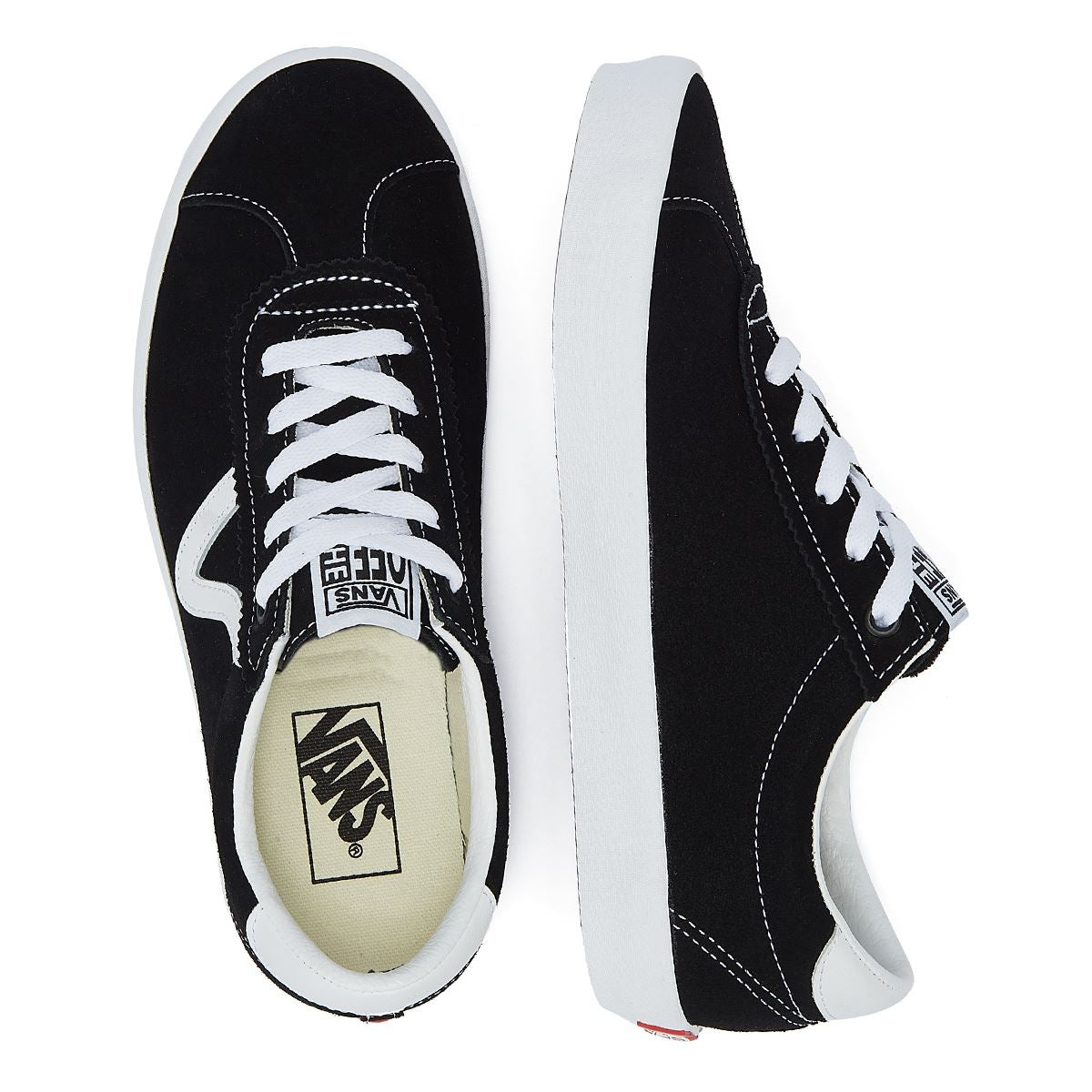 Vans Sportliche Niedrige Schwarz/Weiß Turnschuhe