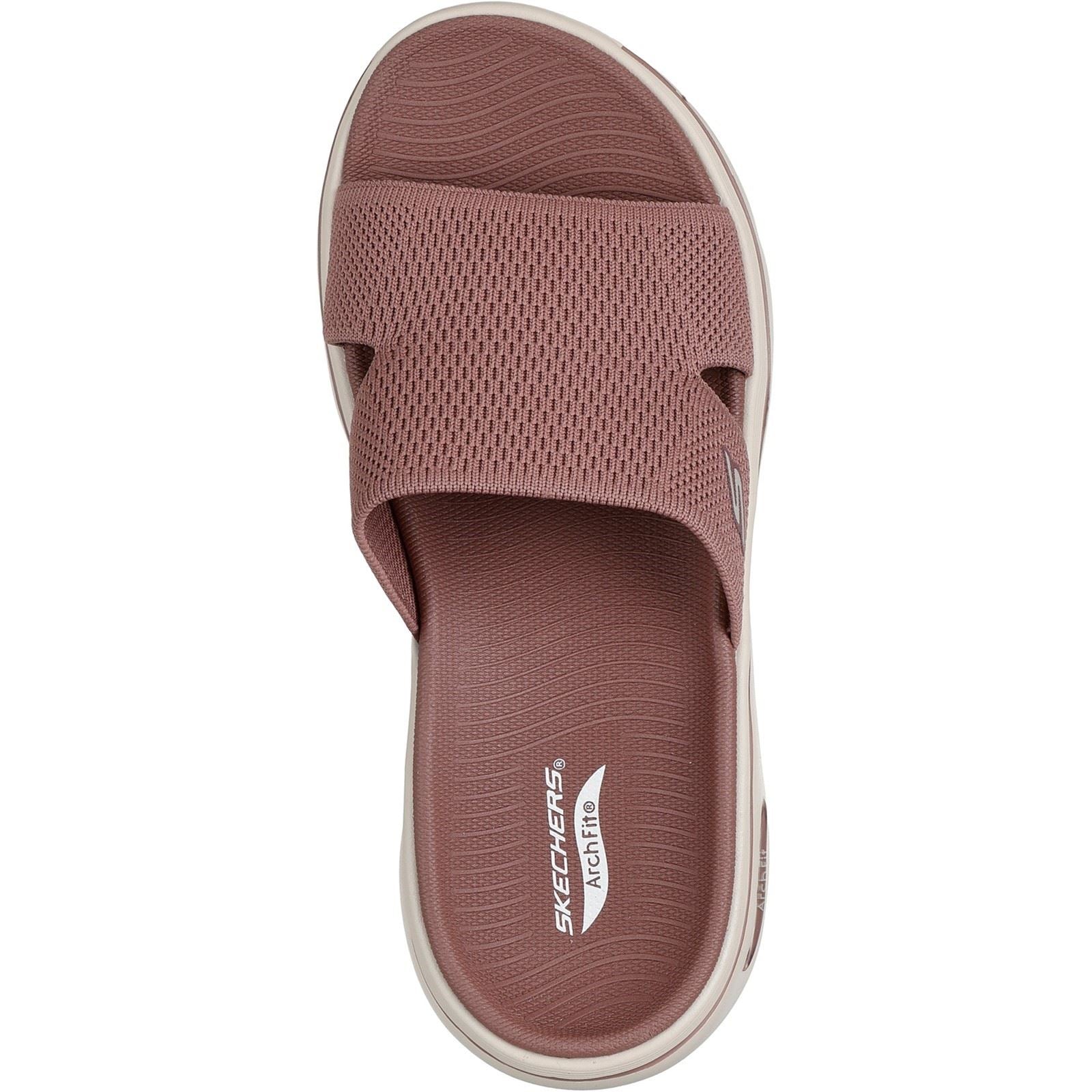 Skechers Go Walk Arch Fit 2.0 Textile Damen Sandalen In Braun