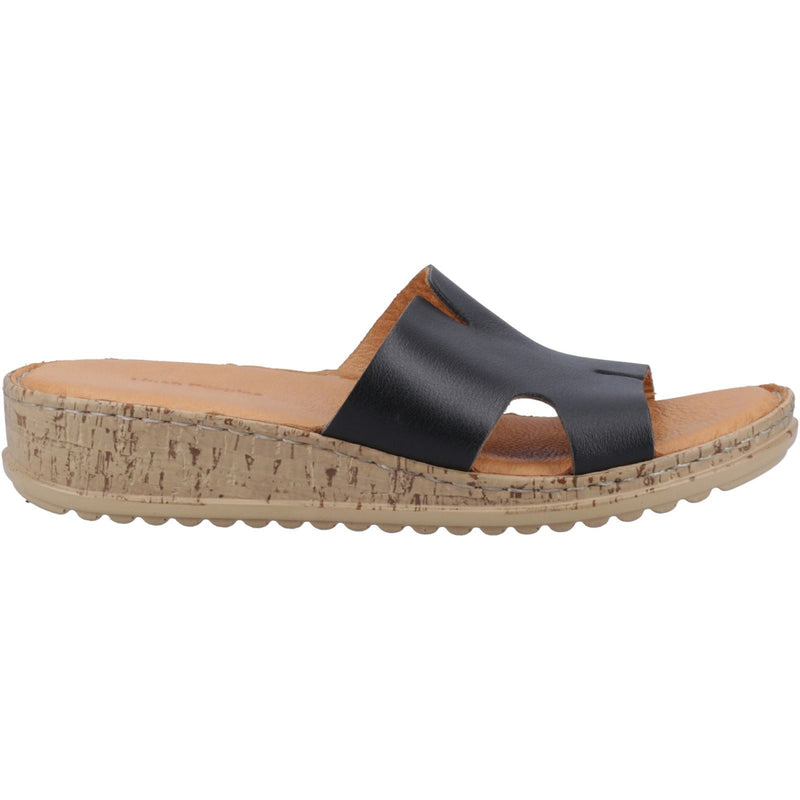 Hush Puppies Eloise Damen Sandalen Aus Schwarzem Leder
