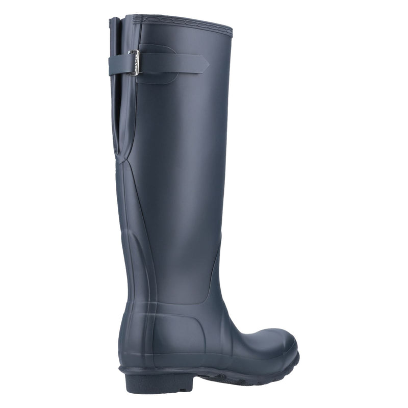 Hunter Original Tall Back Adjustable Gummistiefel Für Damen In Marineblau