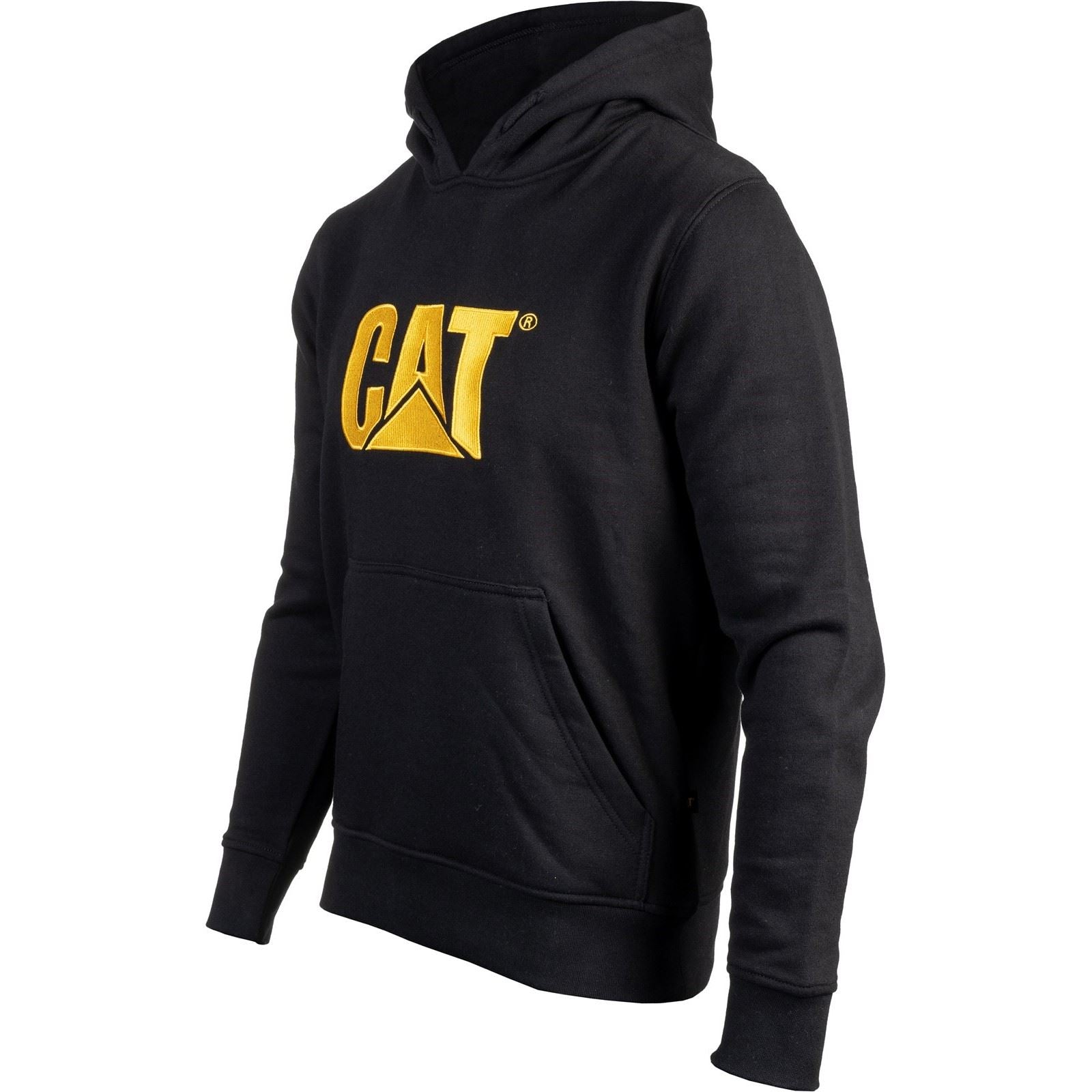 Caterpillar Trademark Baumwolle Herren Schwarzes Kapuzensweatshirt
