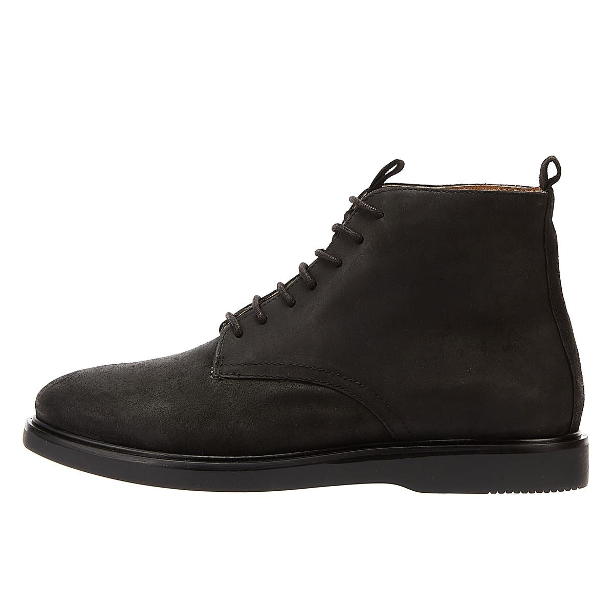 H By Hudson Troy Geöltes Wildleder Herren Stiefel Schwarz