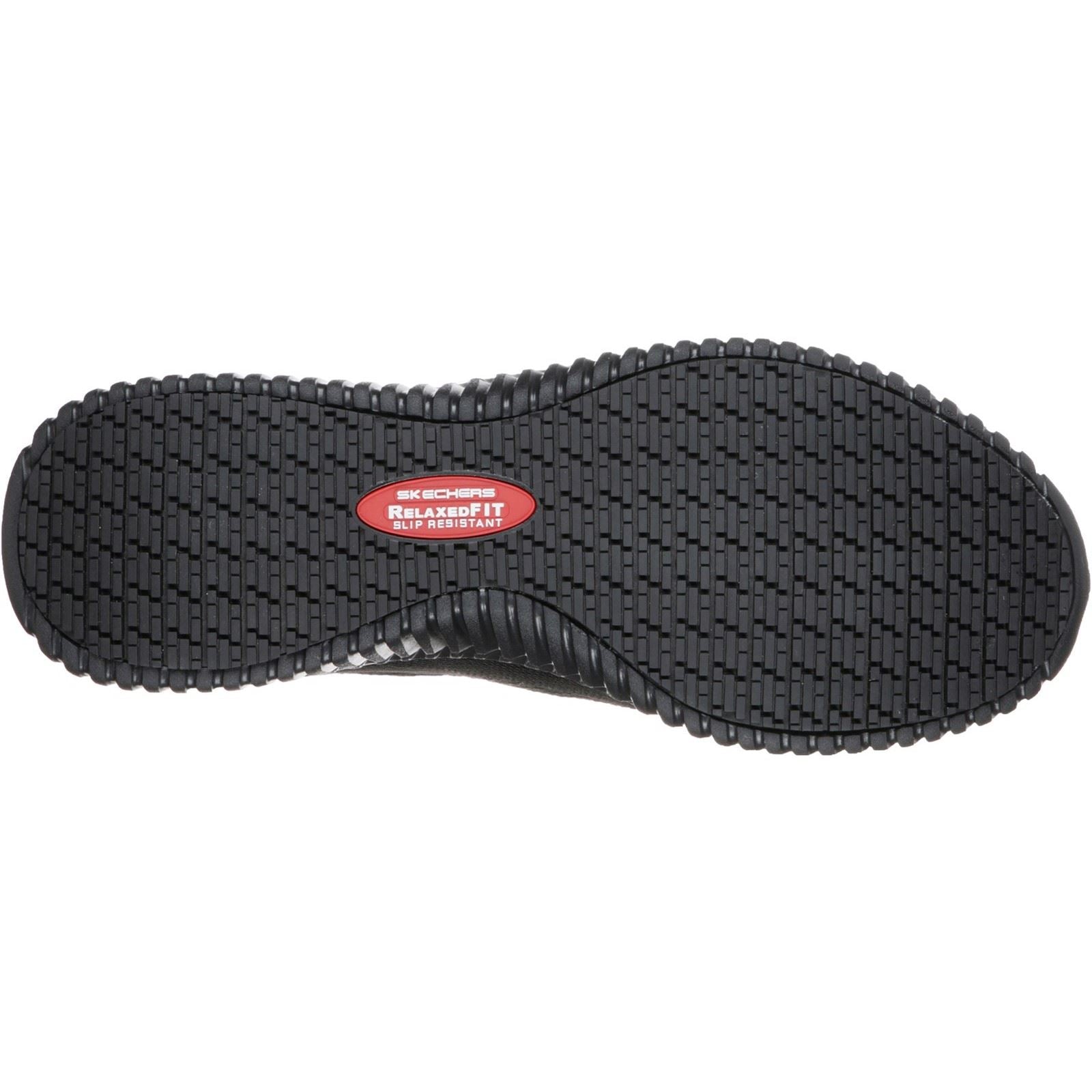Skechers Workwear Cessnock Textile Herrenschwarze Sneakers