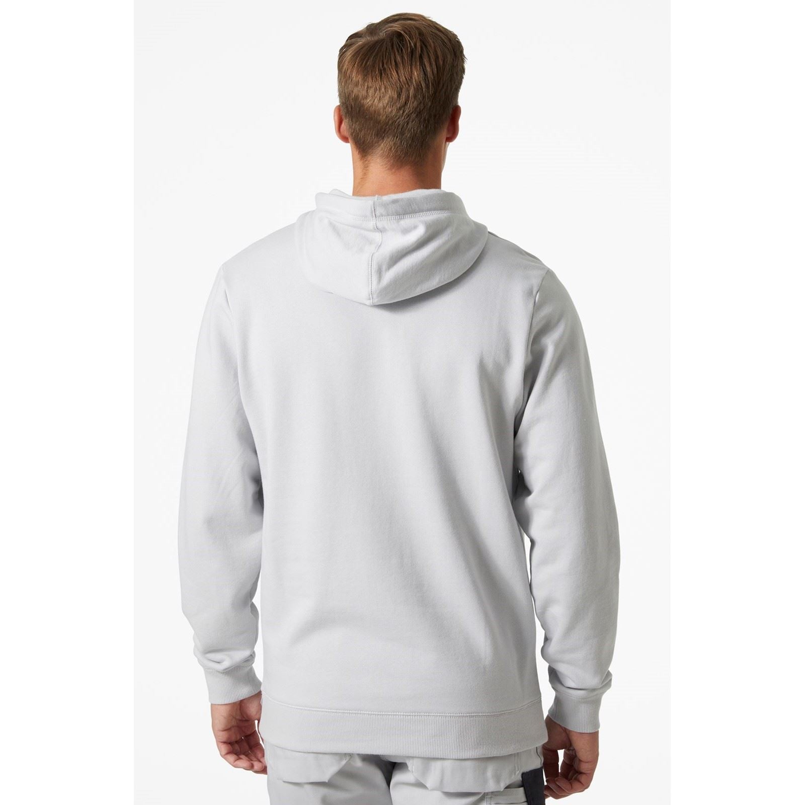 Helly Hansen Workwear Classic Baumwoll Herren Graues Kapuzensweatshirt