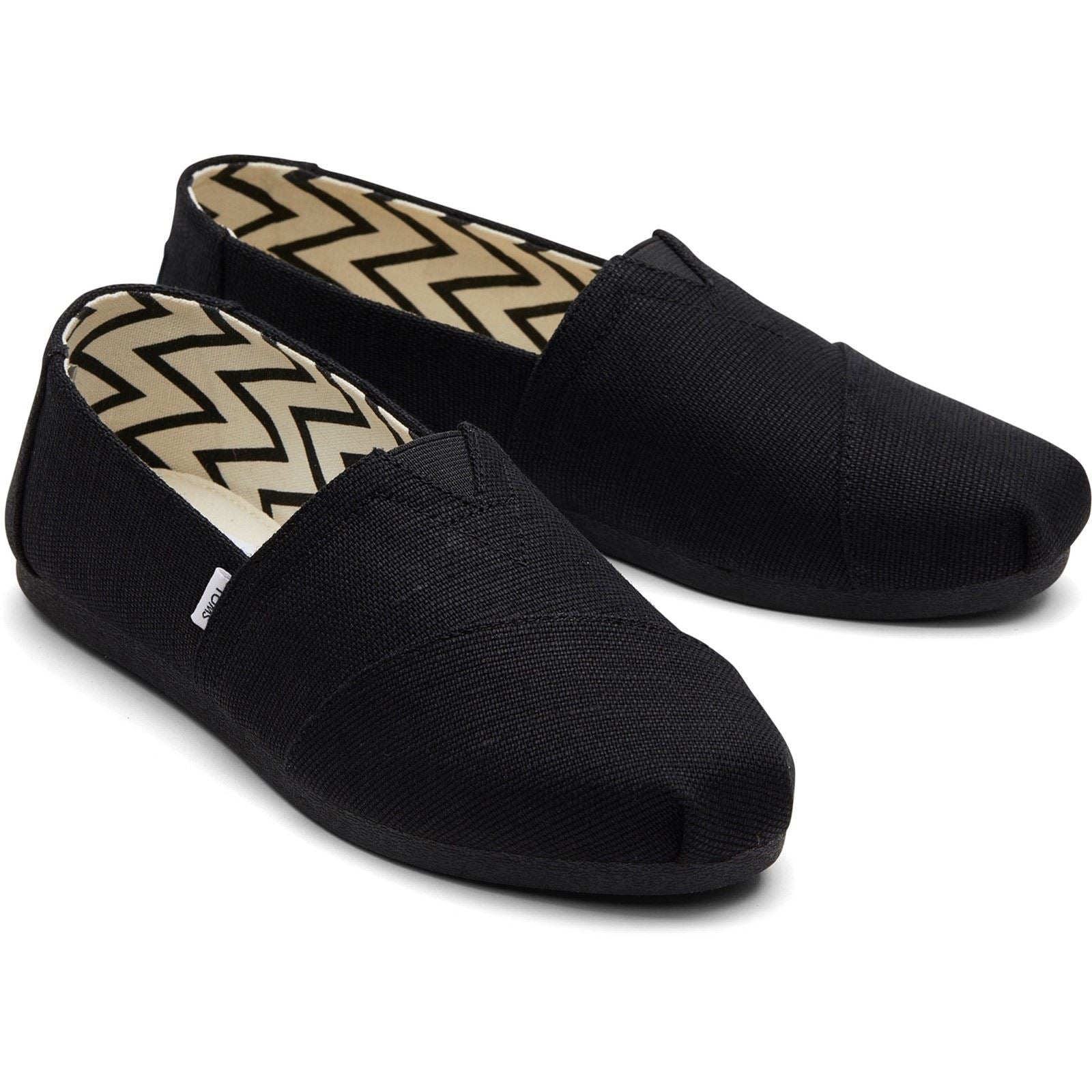 TOMS Alpargata Classic Baumwolle Damen Schwarze Farbe Espadrilles