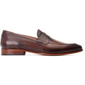 Base London Bruno Herrenschuhe Aus Gebranntem Braunem Leder