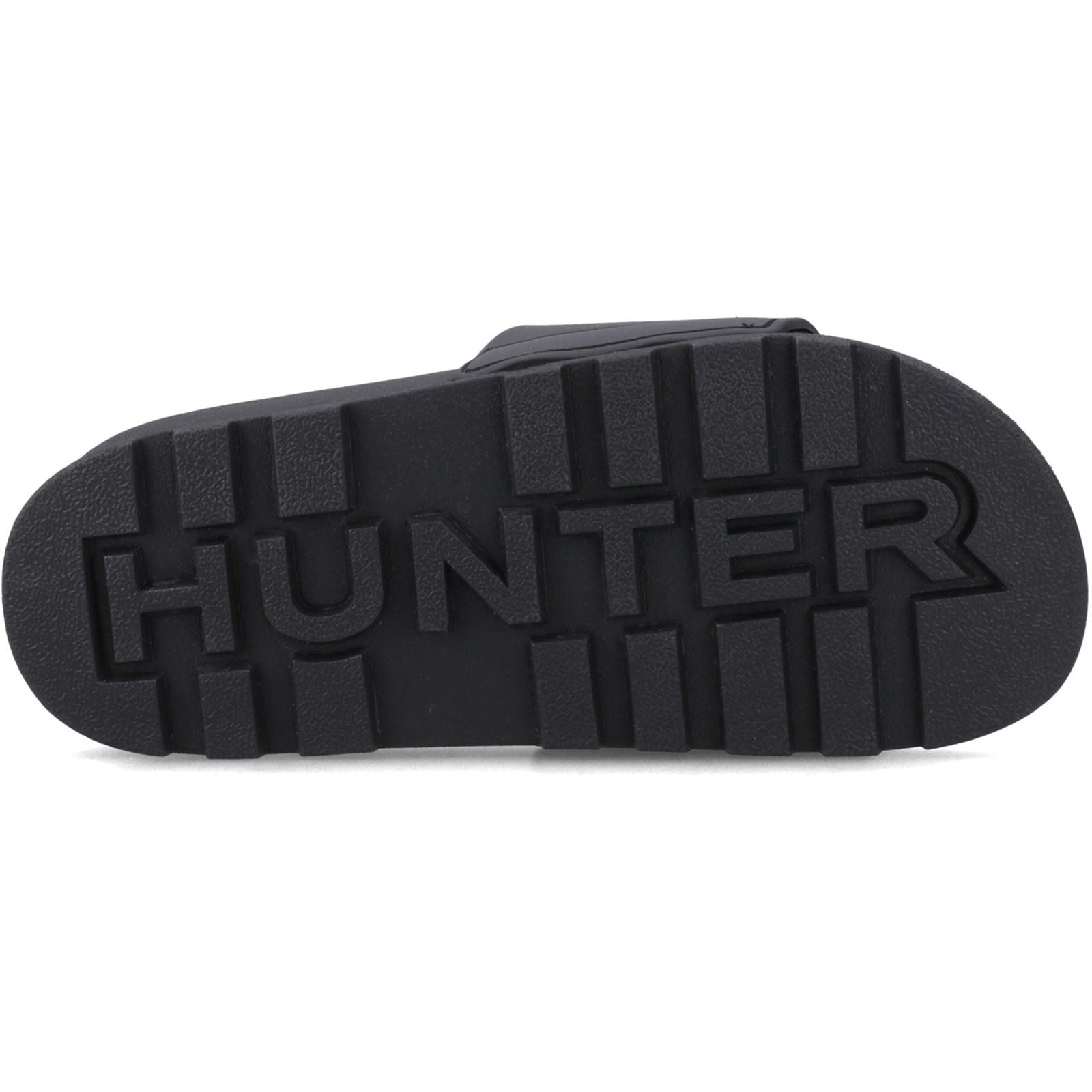 Hunter Core Embossed Slider Polyester Damen Schwarze Farbe Pantoletten