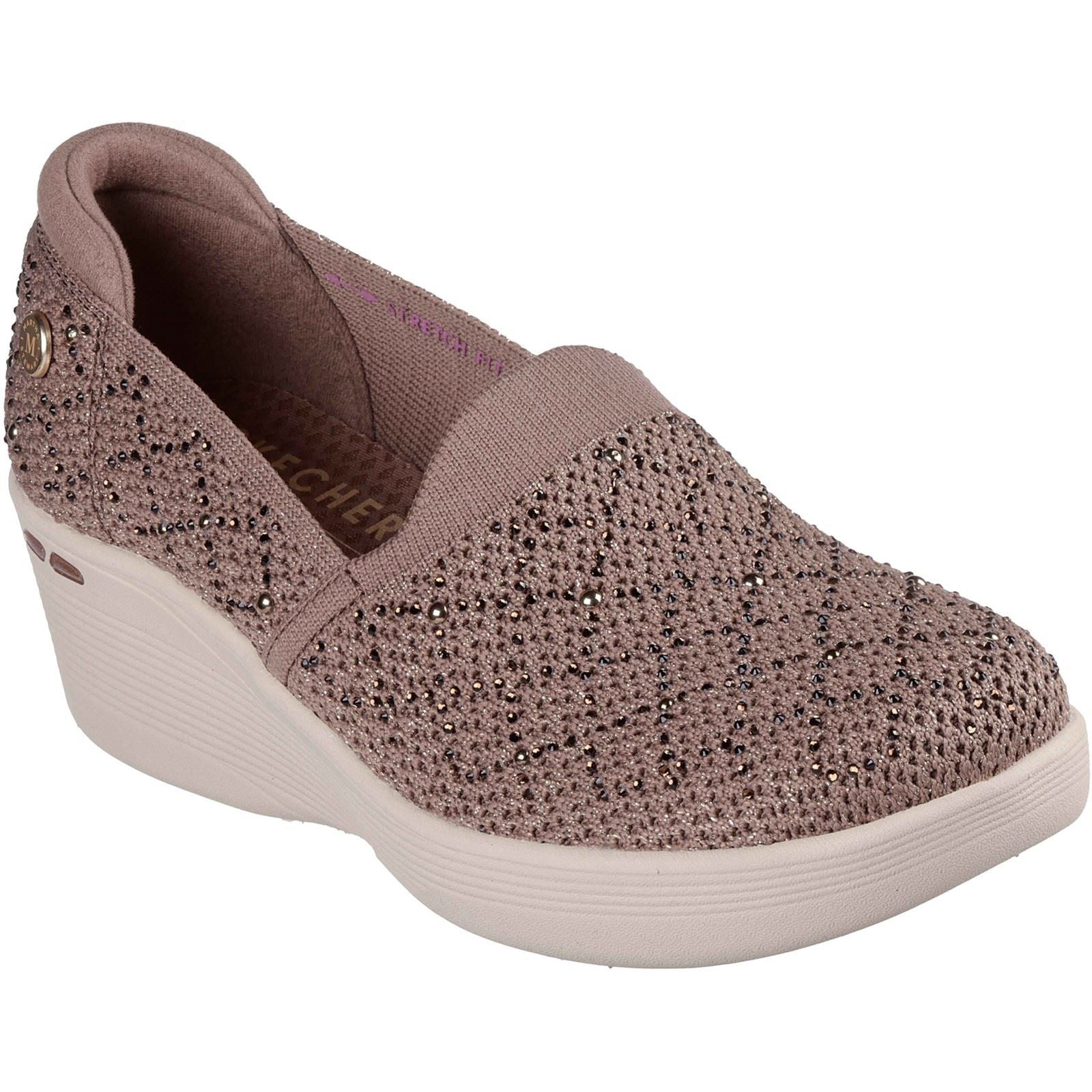 Skechers Pier-Lite My Reflection Polyester Damen Mocha Sneakers