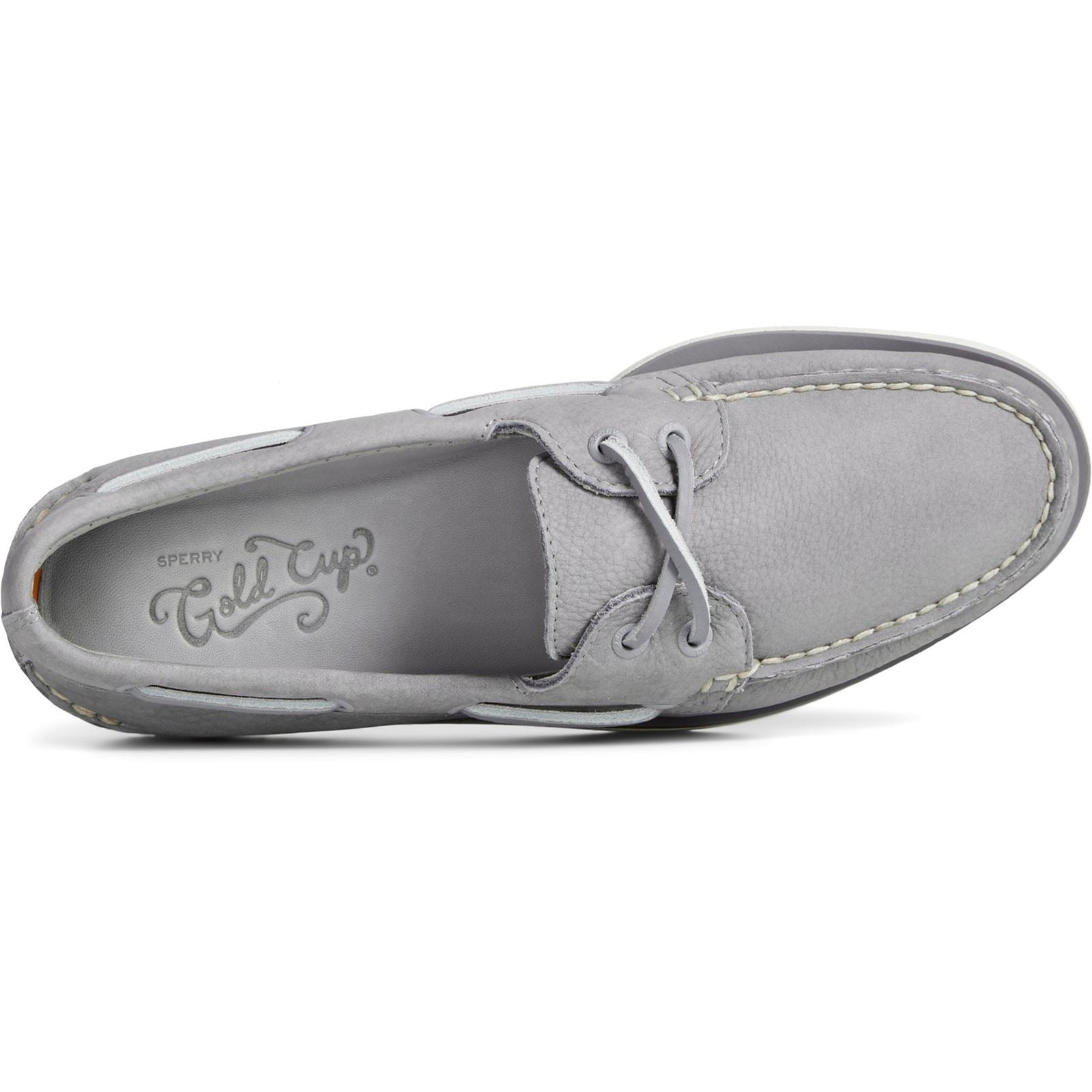 Sperry Gold Authentic Original 2-Eye Nubuk Herren Bootsschuhe In Grau