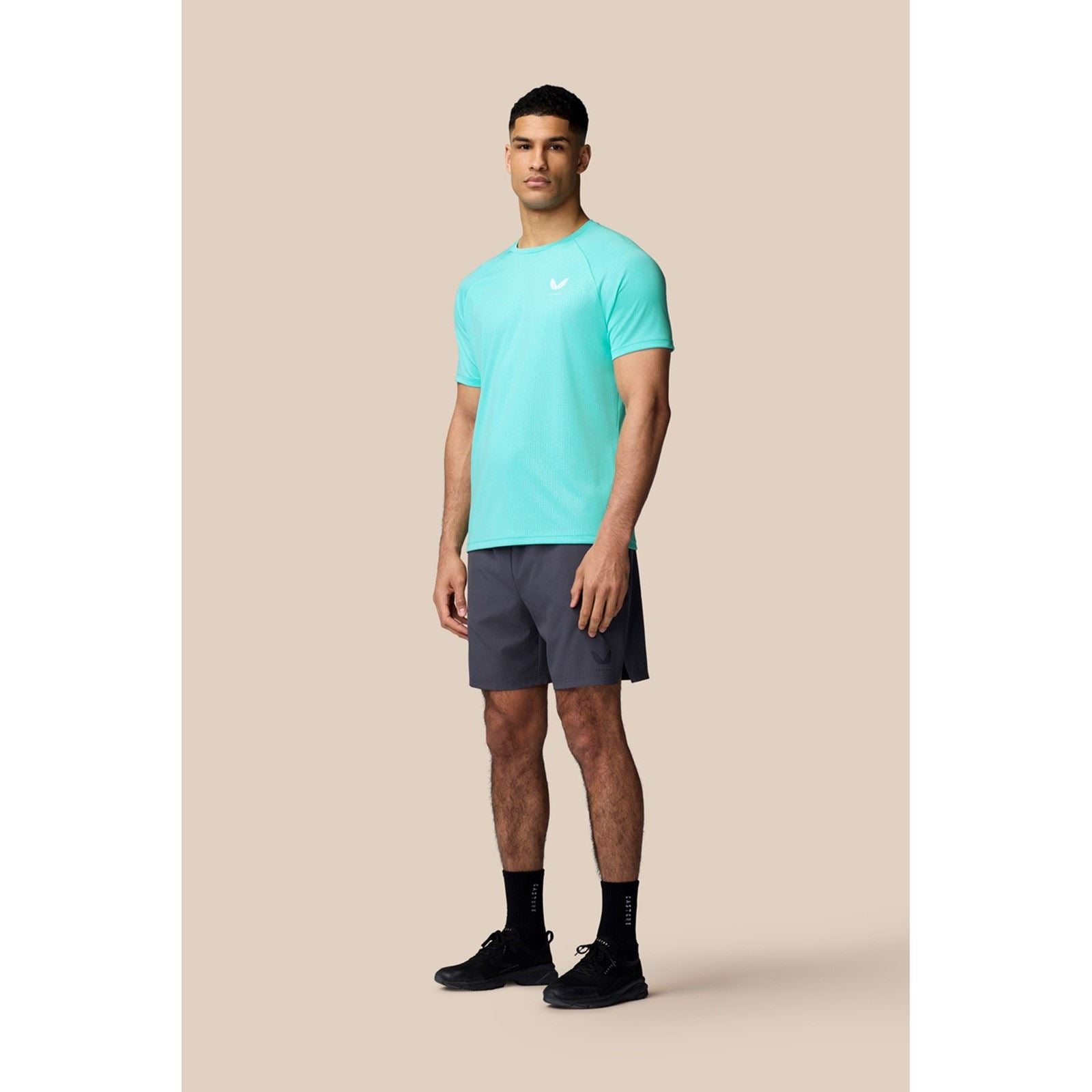 Castore Adapt T-Shirt Polyester Herren Blaue Sport-T-Shirts