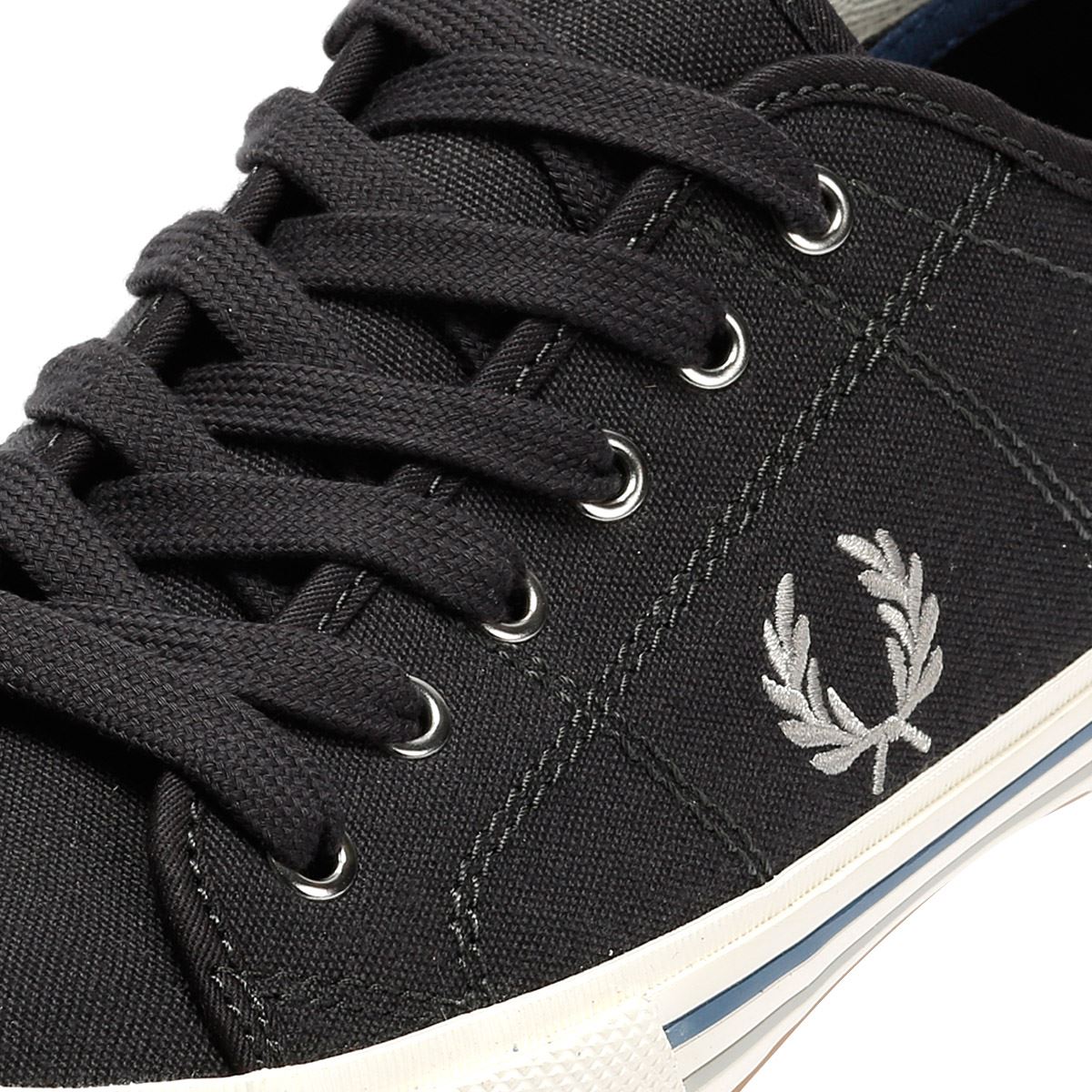 Fred Perry B708 Vintage Tennis Canvas Herren Graue Sneaker