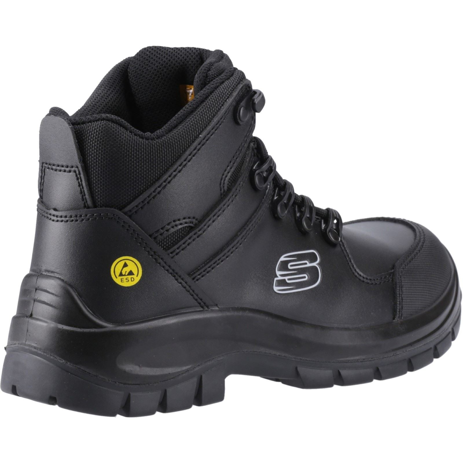 Skechers Workwear Trophus Kilram Leder Männer Schwarze Farbe Sicherheitsstiefel