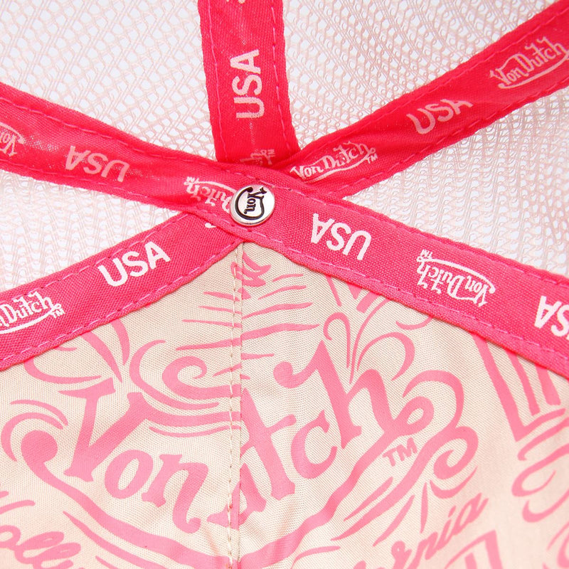 Von Dutch Staple Trucker Baumwollene Pinke Mützen