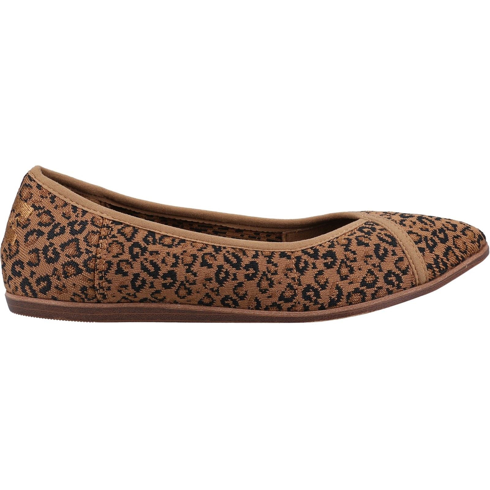 TOMS Katie Hundert Prozent Baumwolle Damen Braune Flachschuhe