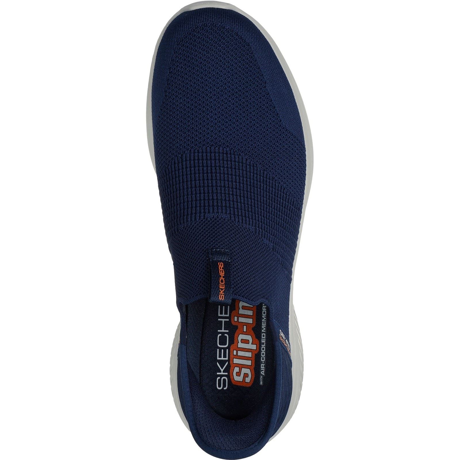 Skechers Ultra Flex 3.0 Smooth Step Textile Herren Navy Sneakers