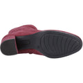 Hush Puppies Octavia Damen Veloursleder Bordeaux Stiefeletten mit Absatz
