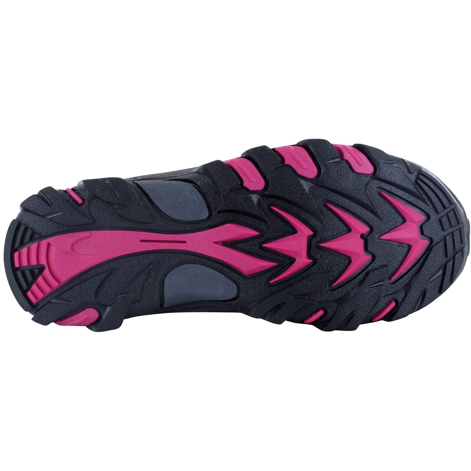 Hi-Tec Blackout Mid Polyester Soft Shell Mädchen Wanderstiefel In Dunkelrosa/Fuchsia