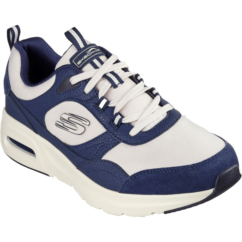 Skechers Skech-Air Court - Yatton Leder Herren Navy/Natural Sneaker