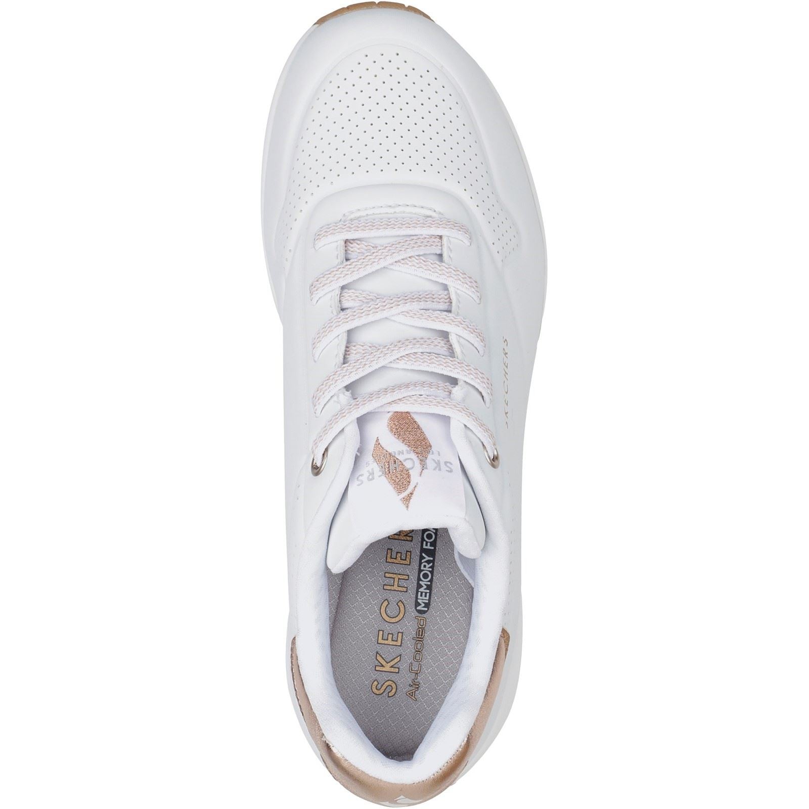Skechers Uno - Shimmer Away Synthetische Damen-Sneaker In Weiß